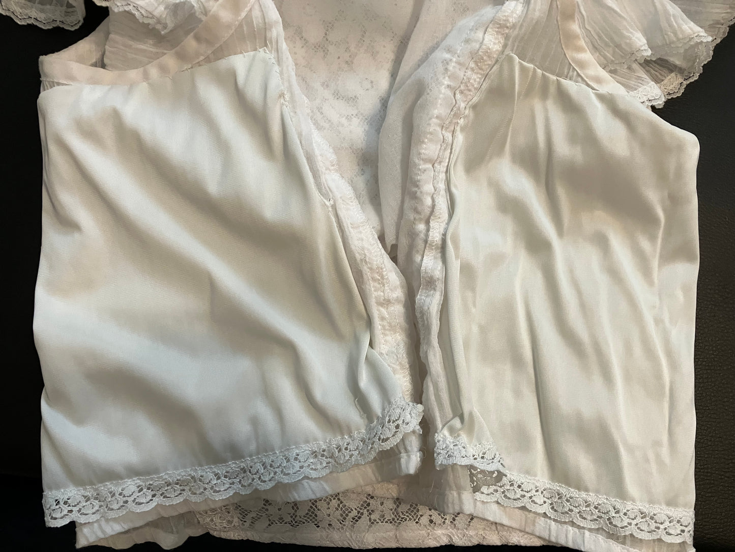 80's Vintage Gunne Sax Gunnies White Lace Prairie Blouse Shirt