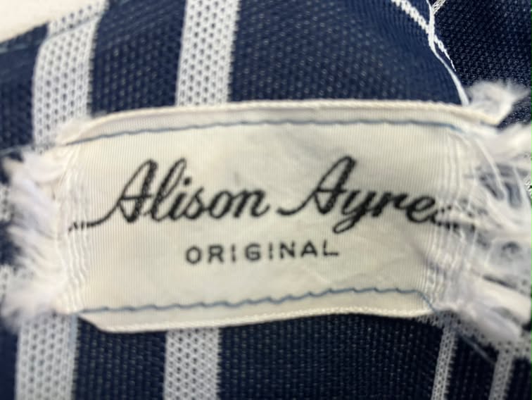 60's Vintage Alison Ayres Marsha Brady Mod Blue White Check Mini Dress