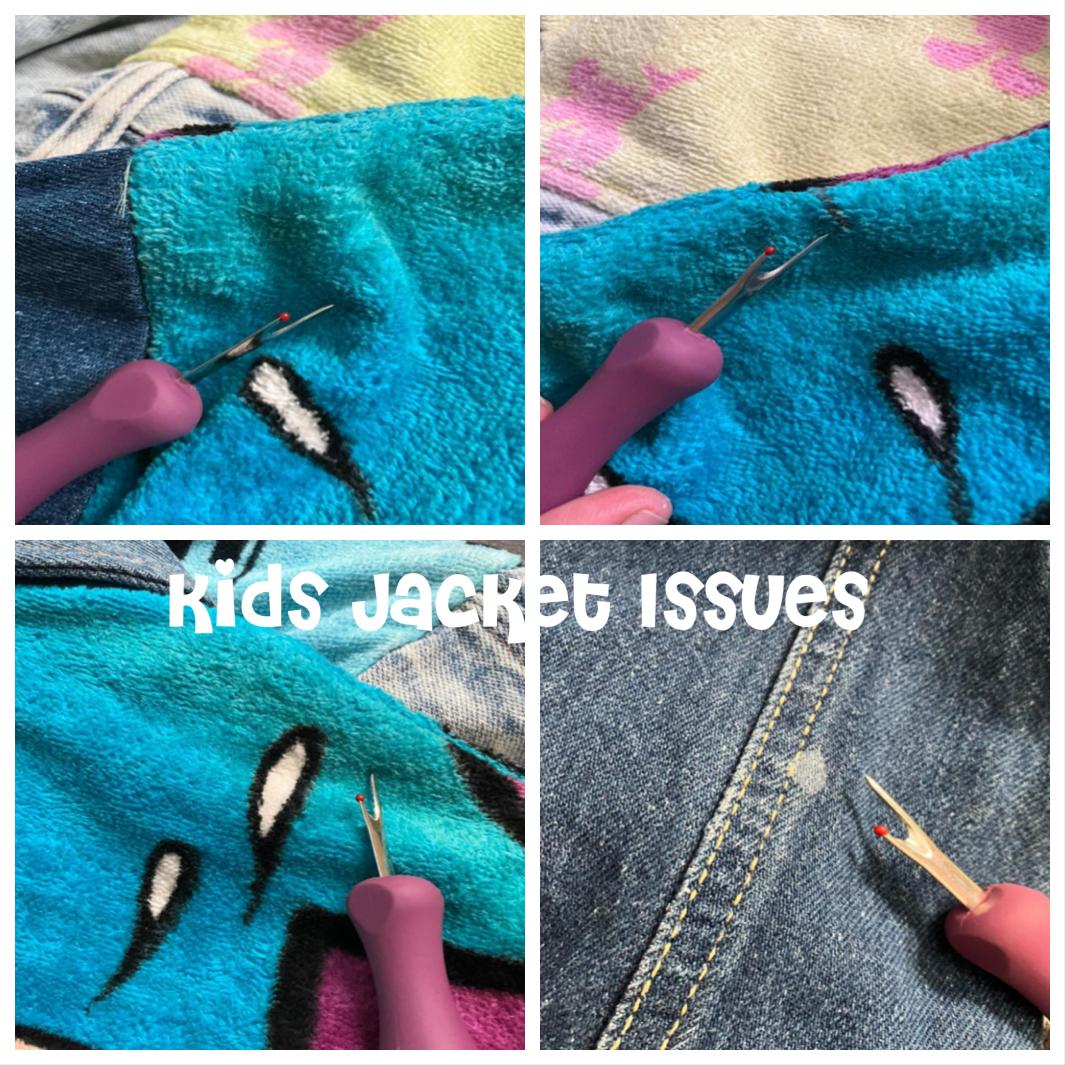 90's Vintage Mommy Adult & Me Kid Tween Guetta Brothers x Disney Too Cute Jean Bomber Terry Jean Jackets Set of 2