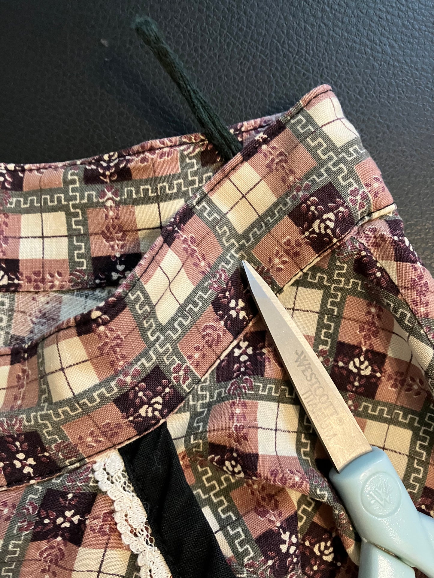 70's Vintage Gunne Sax Jessica's Gunnies Red White Black Plaid Child Print Lamplighter Prairie Midi Skirt 7