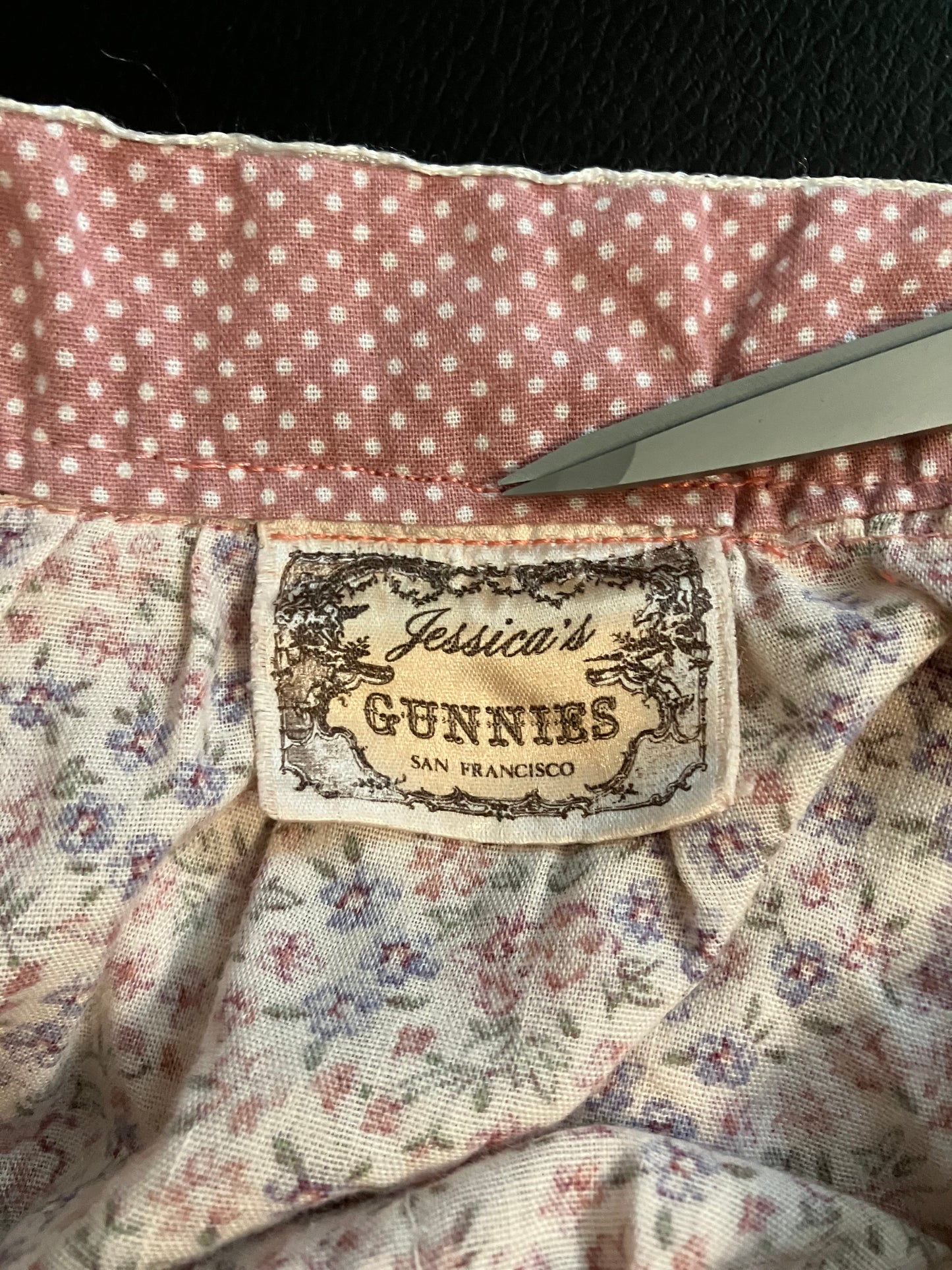 70's Vintage Gunne Sax Jessica's Gunnies Pink Calico Prairie Midi Skirt