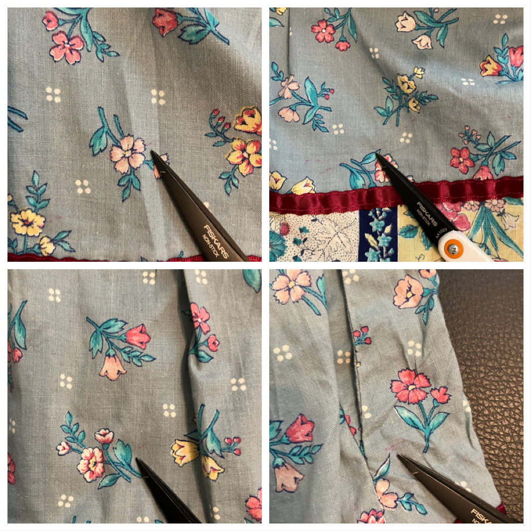 70's Vintage Gunne Sax Jessica's Gunnies Blue Red Pink Fruit Bird Print Prairie Midi Skirt