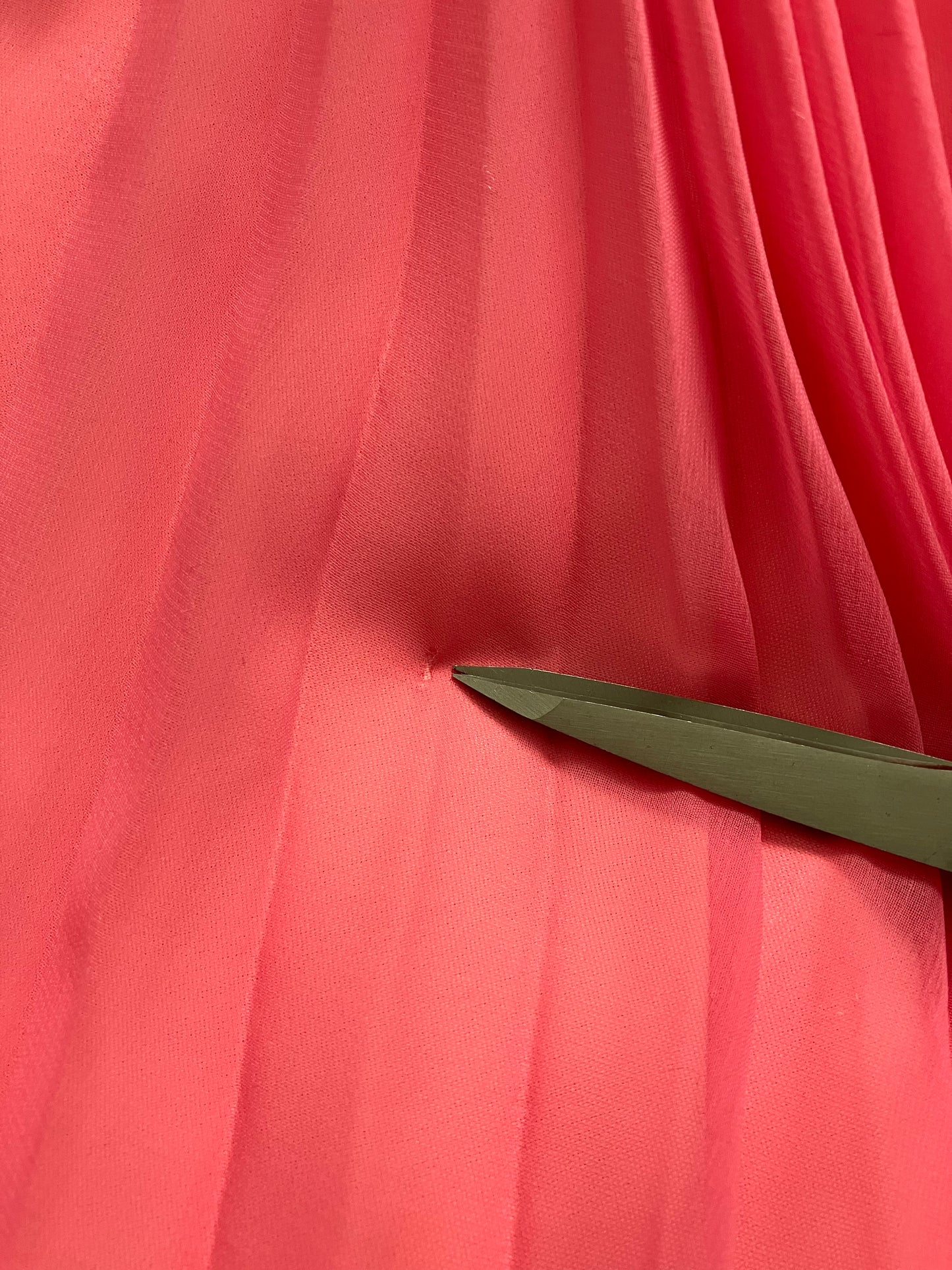 60's Vintage Miss Elliette Hot Pink Chiffon Mod Go Go Mini Cocktail Party Dress *FLAWS