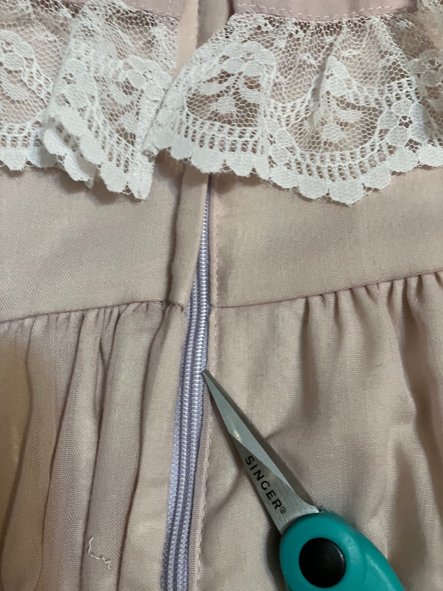 70's Vintage Gunne Sax Pink White Lace Romantic Renaissance Bridal Prairie Maxi Bridesmaid Dress 7