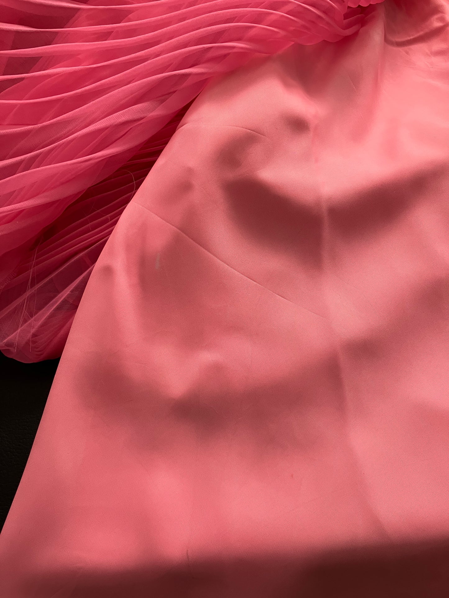 60's Vintage Miss Elliette Hot Pink Chiffon Mod Go Go Mini Cocktail Party Dress *FLAWS