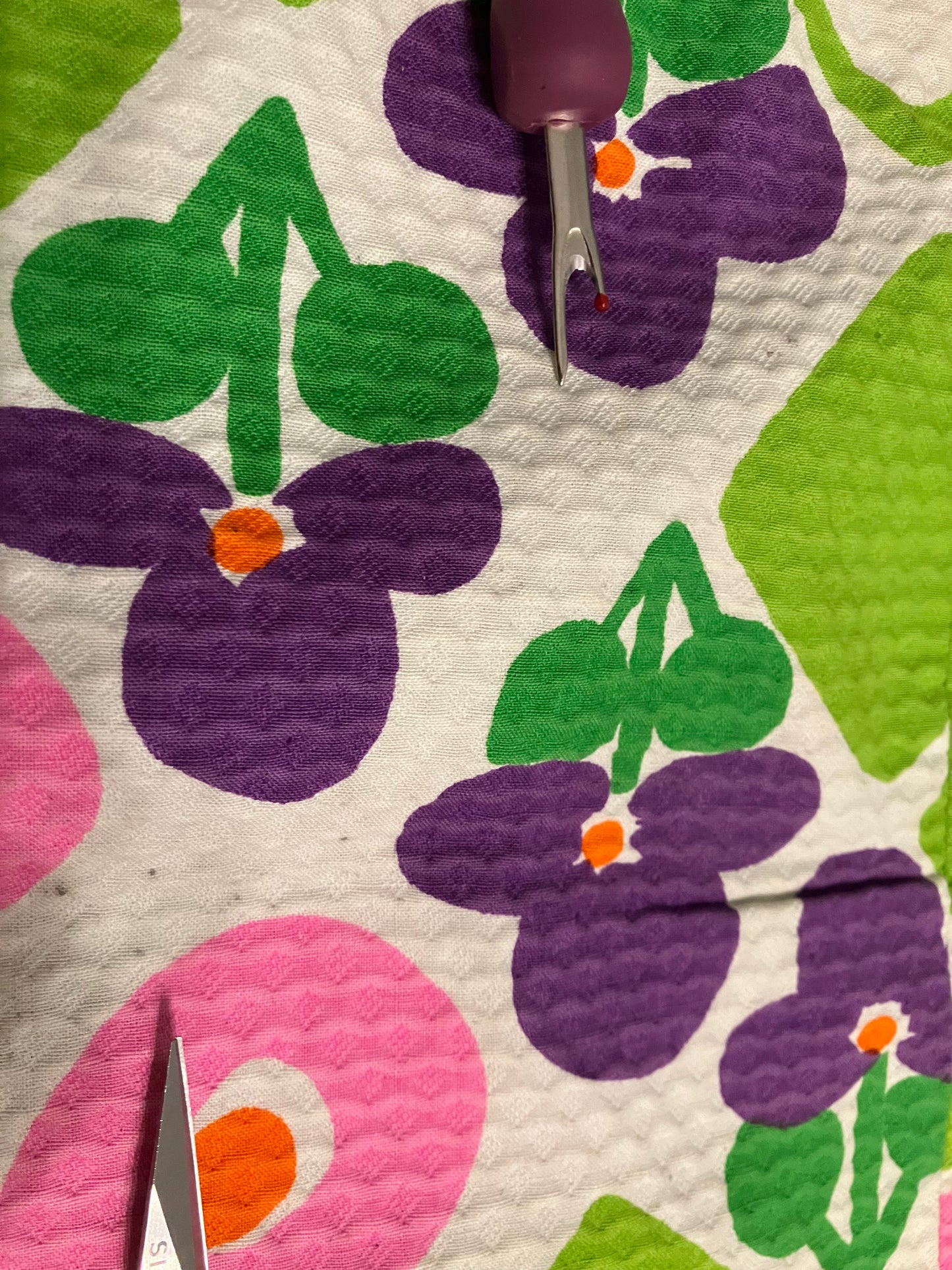 70's Vintage Malia Honolulu Pink Green Purple White Flower Power Hawaiian Halter Maxi Sundress Dress