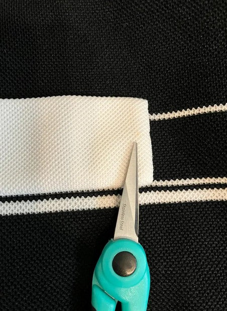 60's Vintage Butte Knit Black White Stripe Jackie Mod Go Go Twiggy Mini Dress