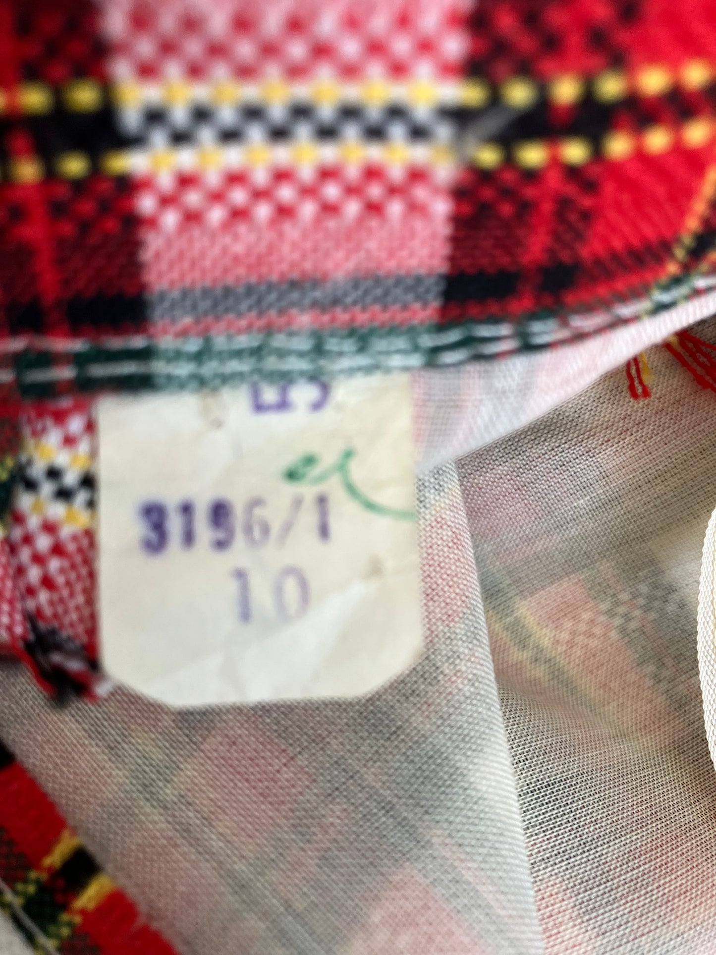 60's Vintage Junior Accent Red White Black Tartan Plaid Mod Jacket Skirt Suit Set