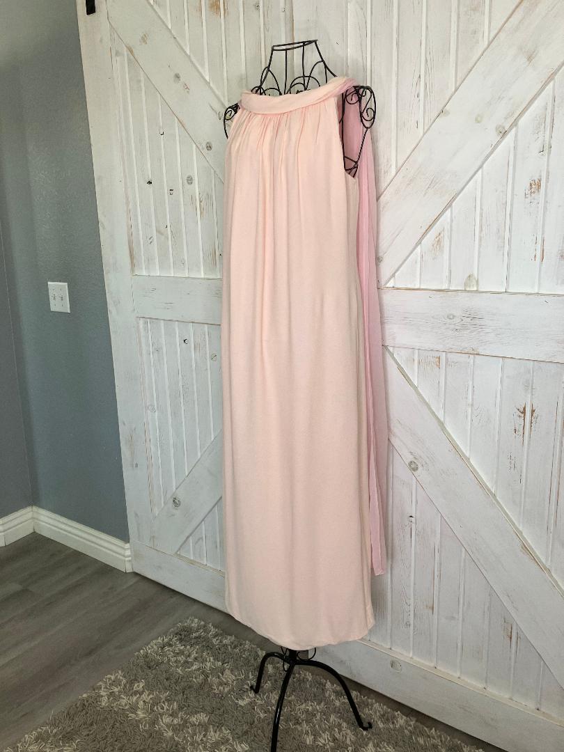60's Vintage Pink Mod Hostess Goddess Cocktail Party Midi Dress *FLAWS