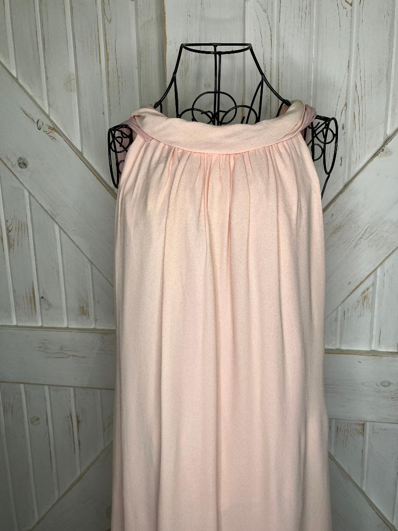 60's Vintage Pink Mod Hostess Goddess Cocktail Party Midi Dress *FLAWS