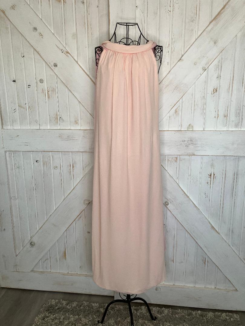 60's Vintage Pink Mod Hostess Goddess Cocktail Party Midi Dress *FLAWS