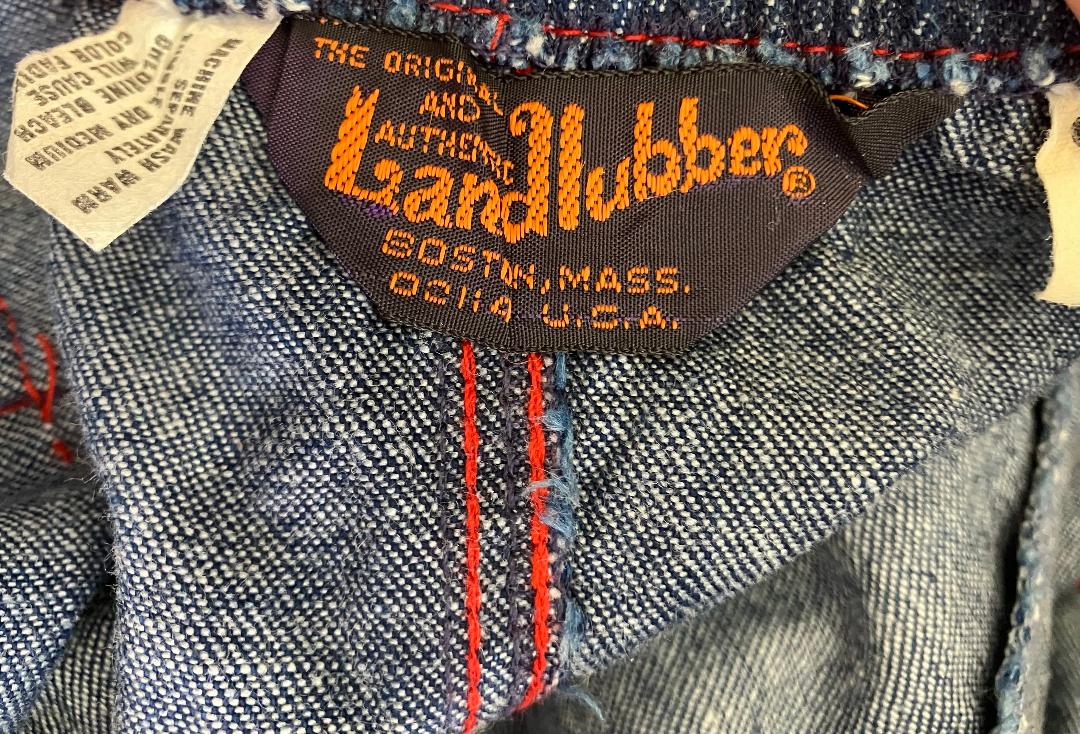 70's Vintage Landlubber Blue Jean Denim Red Button Halter Sundress Cowgirl Midi Dress