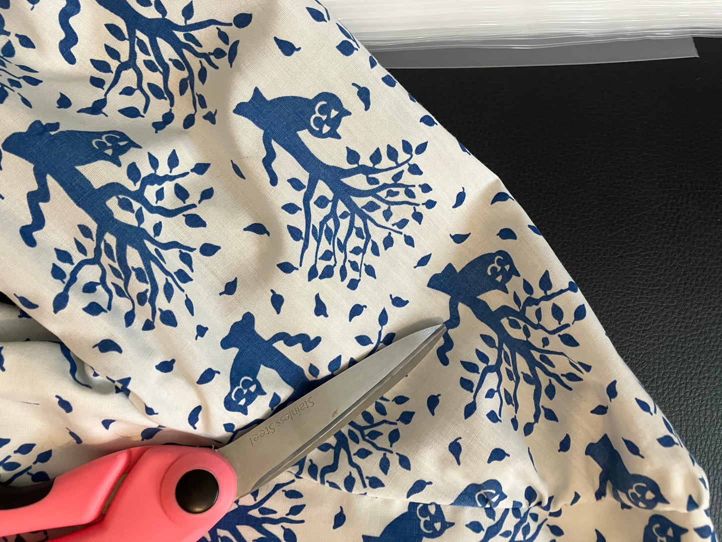 70's Vintage The Vested Gentress Blue White Cat in Tree Novelty Print Mod Midi Dress *FLAWS