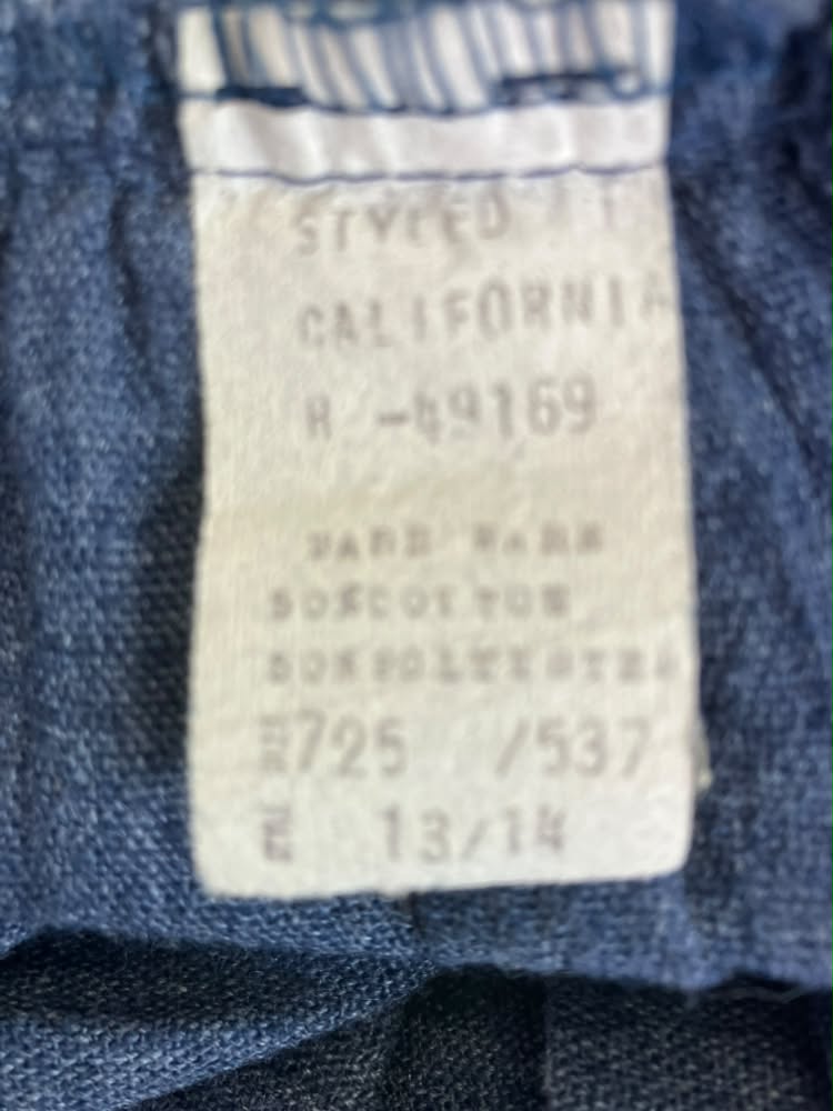 70's Vintage Blue Jean Denim Prairie Cottagecore Mini Skirt