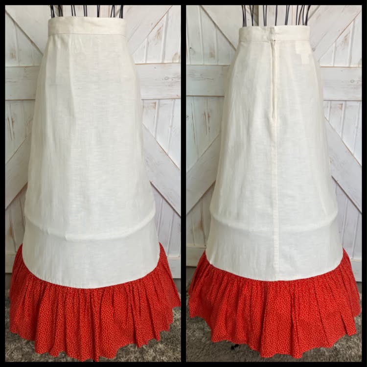 70's Vintage Gunne Sax Jessica's Gunnies Red Green Tartan Plaid Calico 2 Piece Set Prairie Maxi Skirt 11