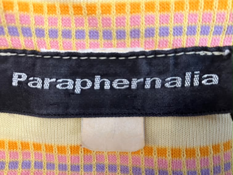 60's Vintage Paraphernalia Youthquake Betsey Johnson Yellow Pink Purple Stripe Romper Mini Jumper Playsuit RARE *FLAWS
