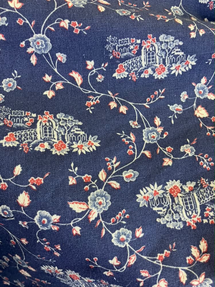 70's Vintage Gunne Sax Blue Red White Lace Church House on the Hill Prairie Maxi Sundress Dress 9