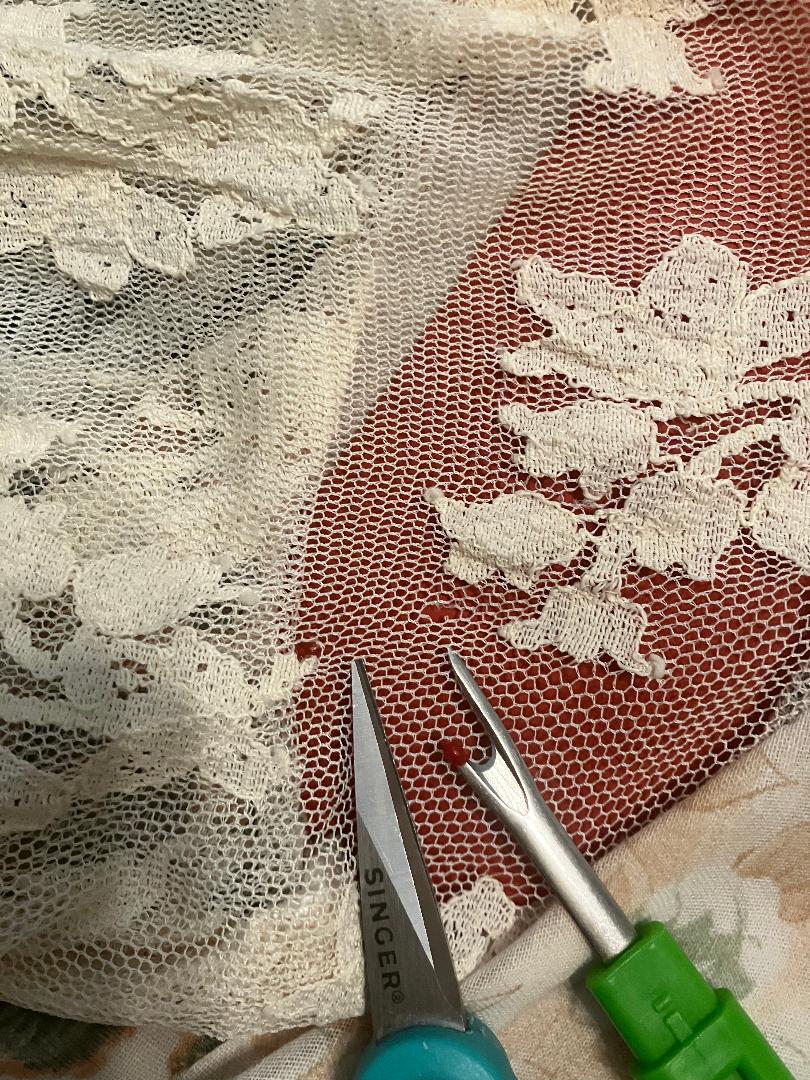 70's Vintage White Green Peach Floral Gunne Sax STYLE Prairie Angel Bell Sleeve Stevie Boho Maxi Dress *WOUNDED BIRD