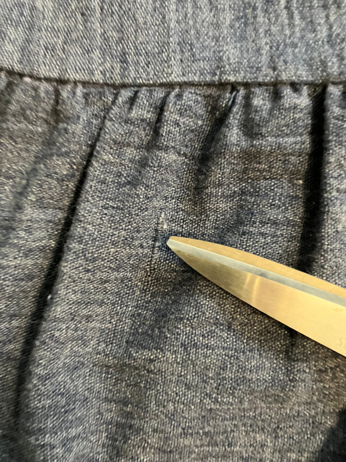70's Vintage Blue Jean Denim Prairie Cottagecore Mini Skirt