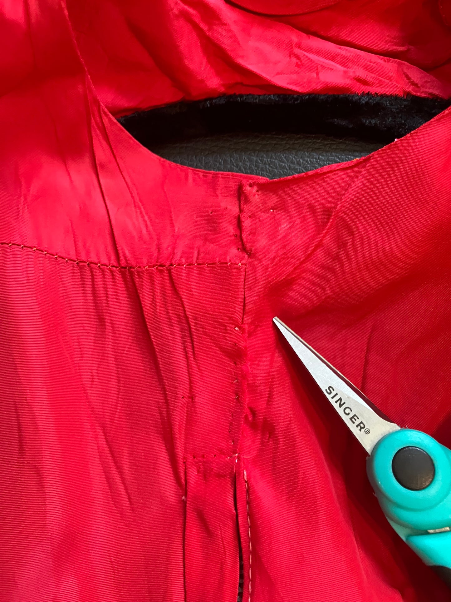 50's Vintage Jonathan Logan Red Black Patio Saloon Girl Tea Swing Midi Dress *FLAWS