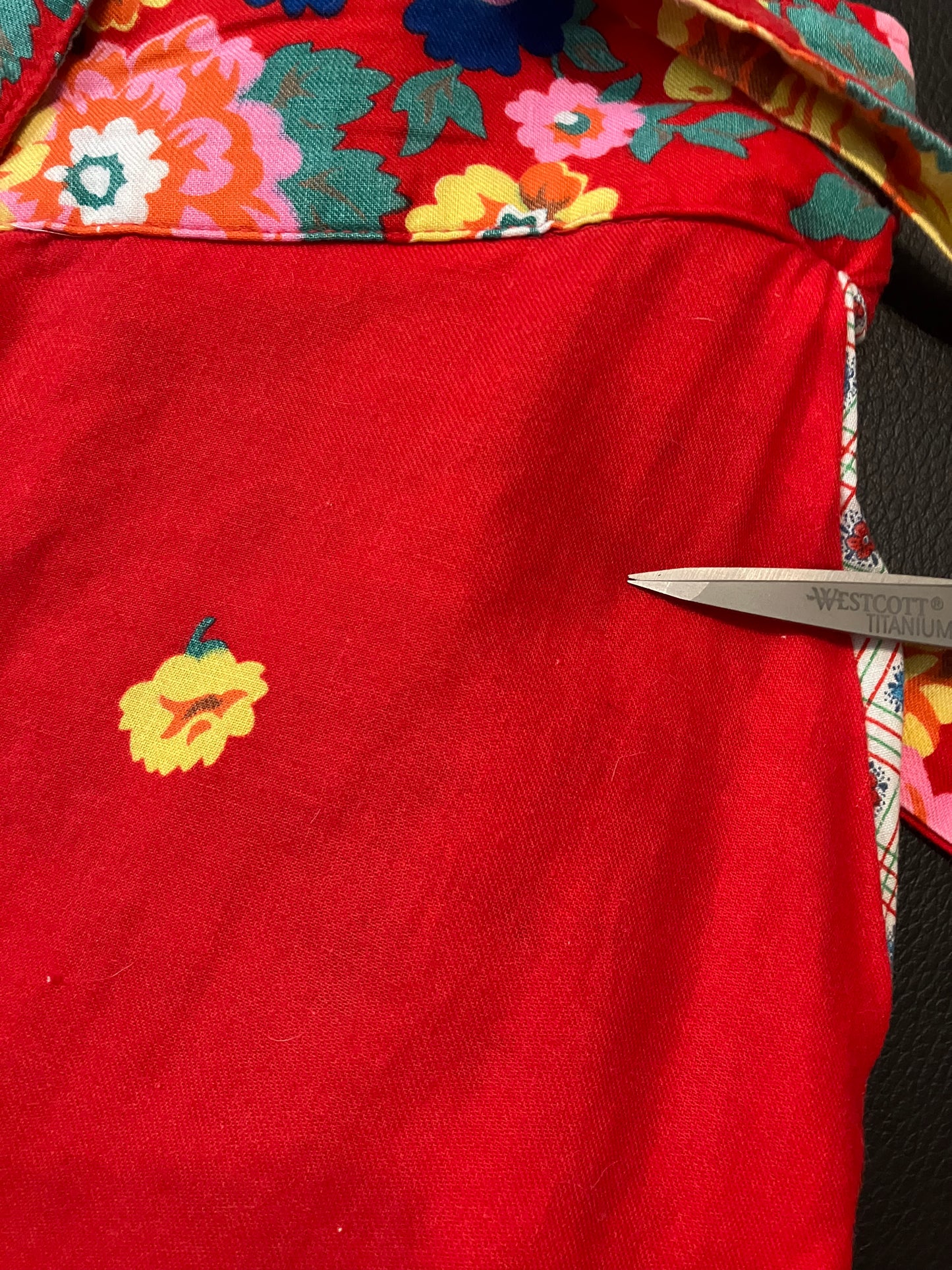 70's Vintage Gunne Sax Jessica's Gunnies Red Rainbow Floral Prairie Maxi Skirt RARE