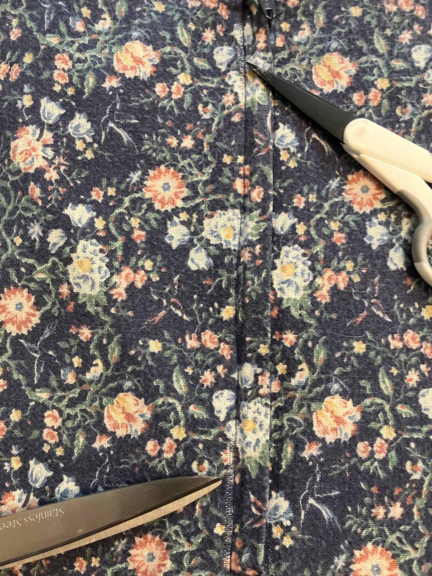 70's Vintage Gunne Sax Jessica's Gunnies Blue Bird Print Calico Prairie Midi Set + Quilted Jacket Set 13