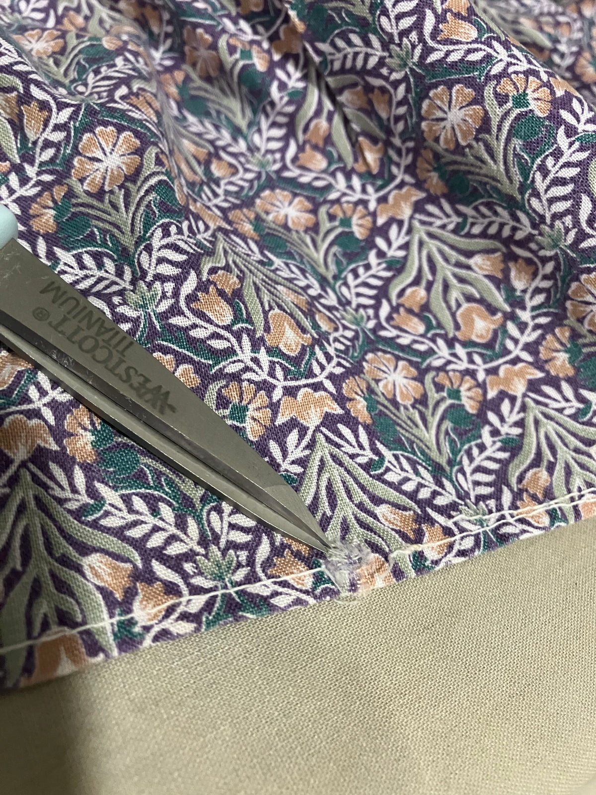 70's Vintage Gunne Sax Purple Pink Green Tulip Calico William Morris Corset Prairie Midi Dress