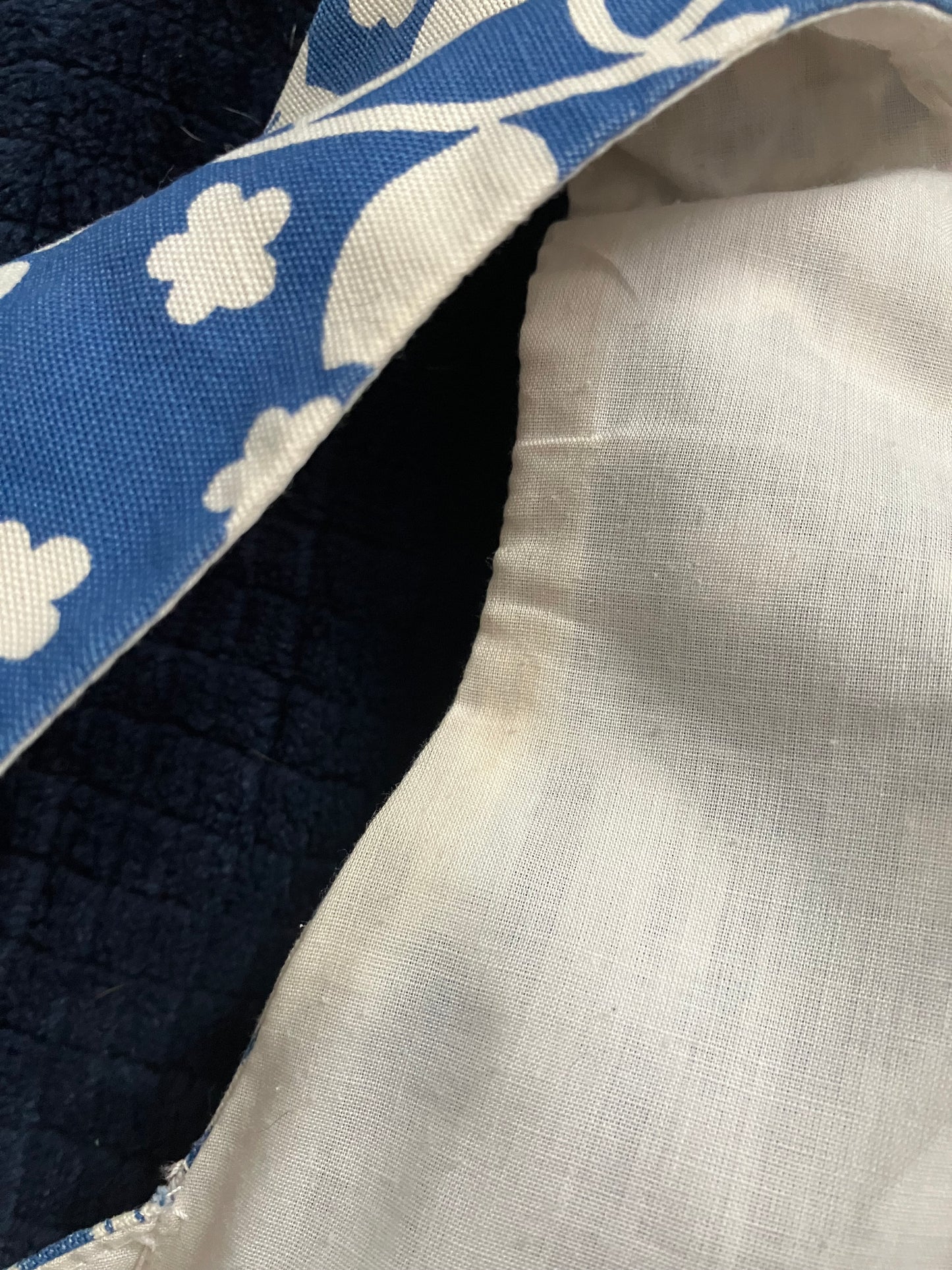70's Vintage Malia Honolulu Blue White Mod Gogo Flower Dot Wrap Midi Sundress Dress