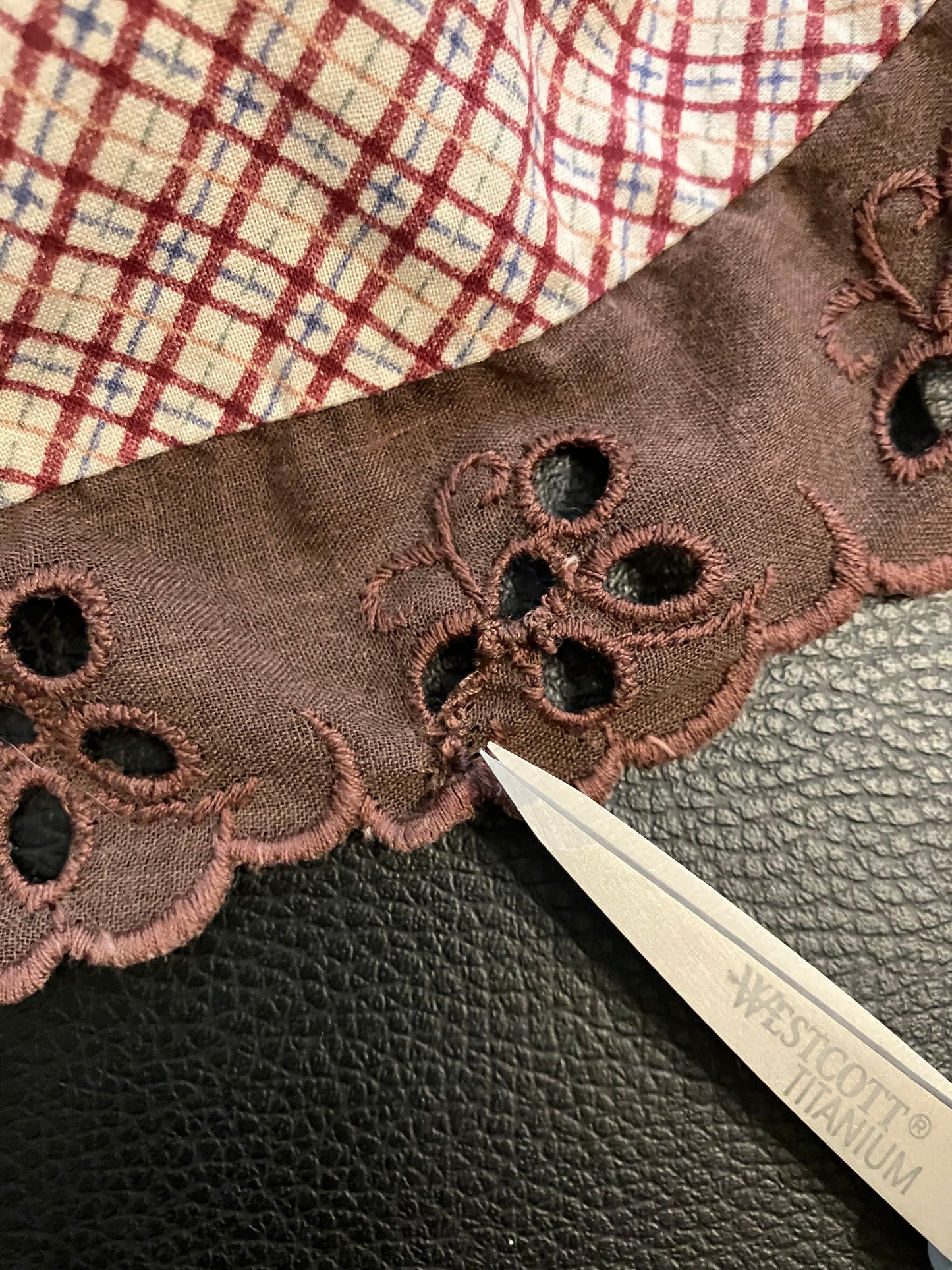 70's Vintage Gunne Sax Jessica's Gunnies Brown Purple Calico Plaid Patchwork Western Maxi Skirt