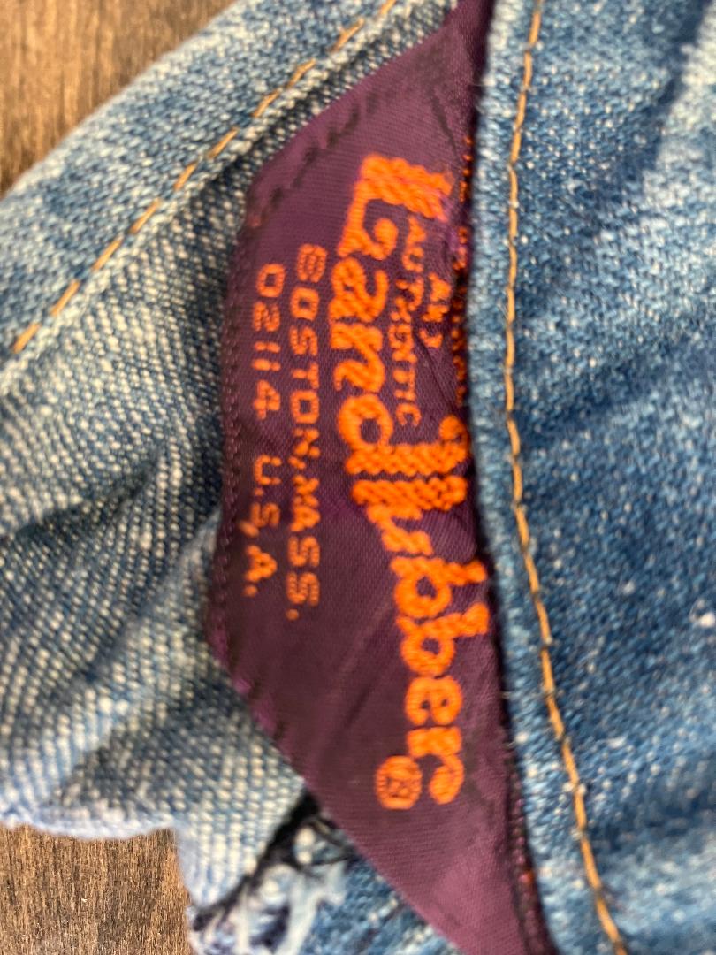70's Vintage Landlubber Blue Jean Denim Halter Cowgirl Western Jumpsuit