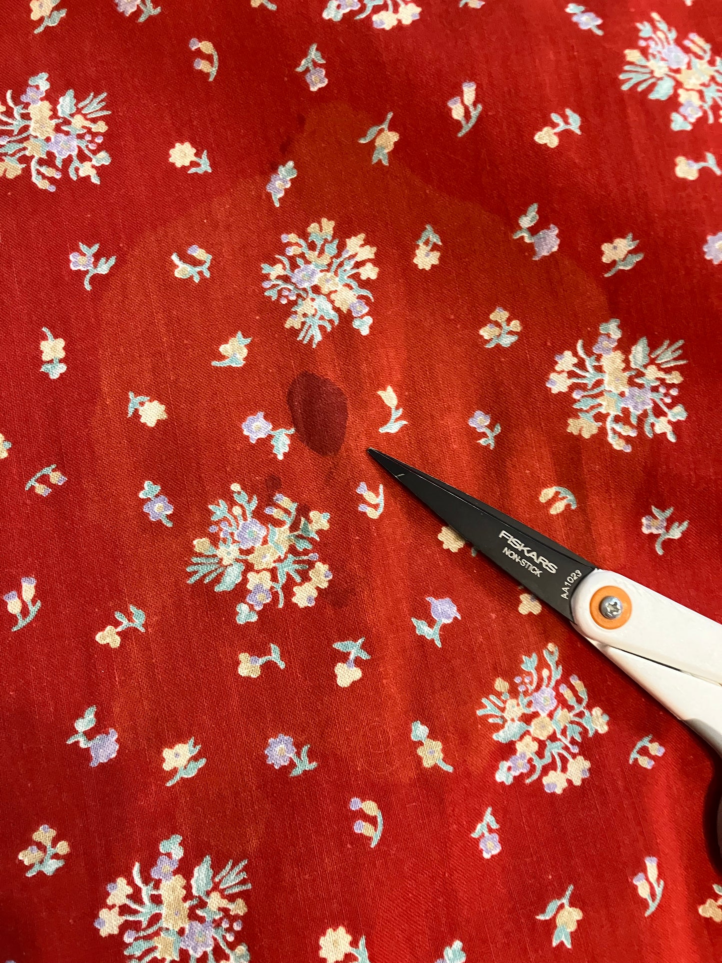 WOUNDED BIRD READ 70's Vintage Gunne Sax Jessica's Gunnies Red White Calico Gingham Prairie Western Midi Skirt