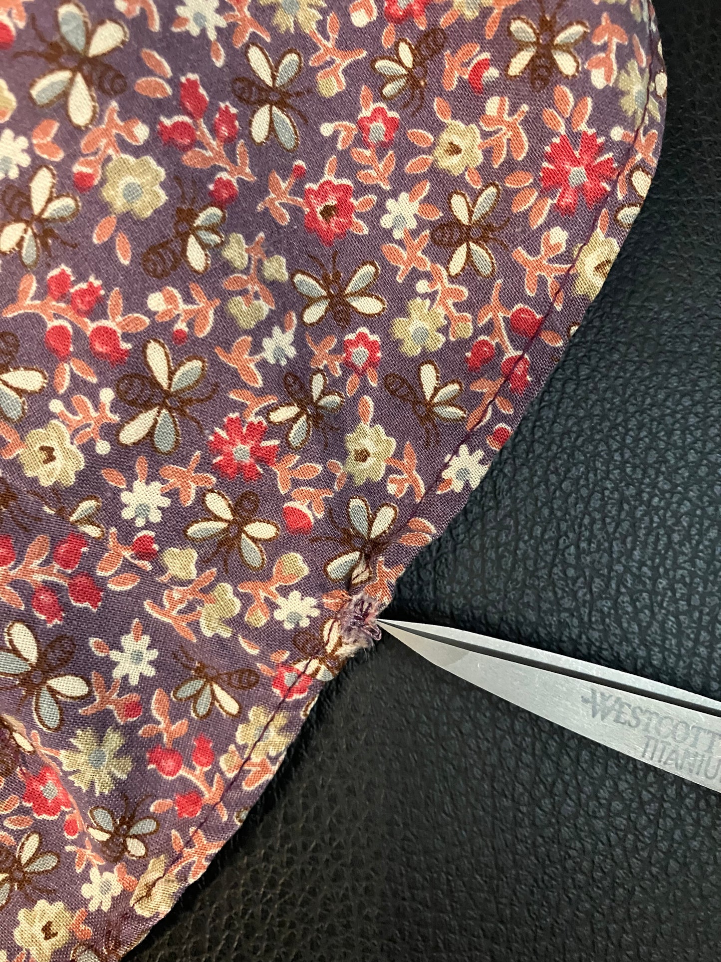 70's Vintage Gunne Sax Jessica's Gunnies Purple Pink Birds Bees Calico Novelty Print Prairie Midi Skirt