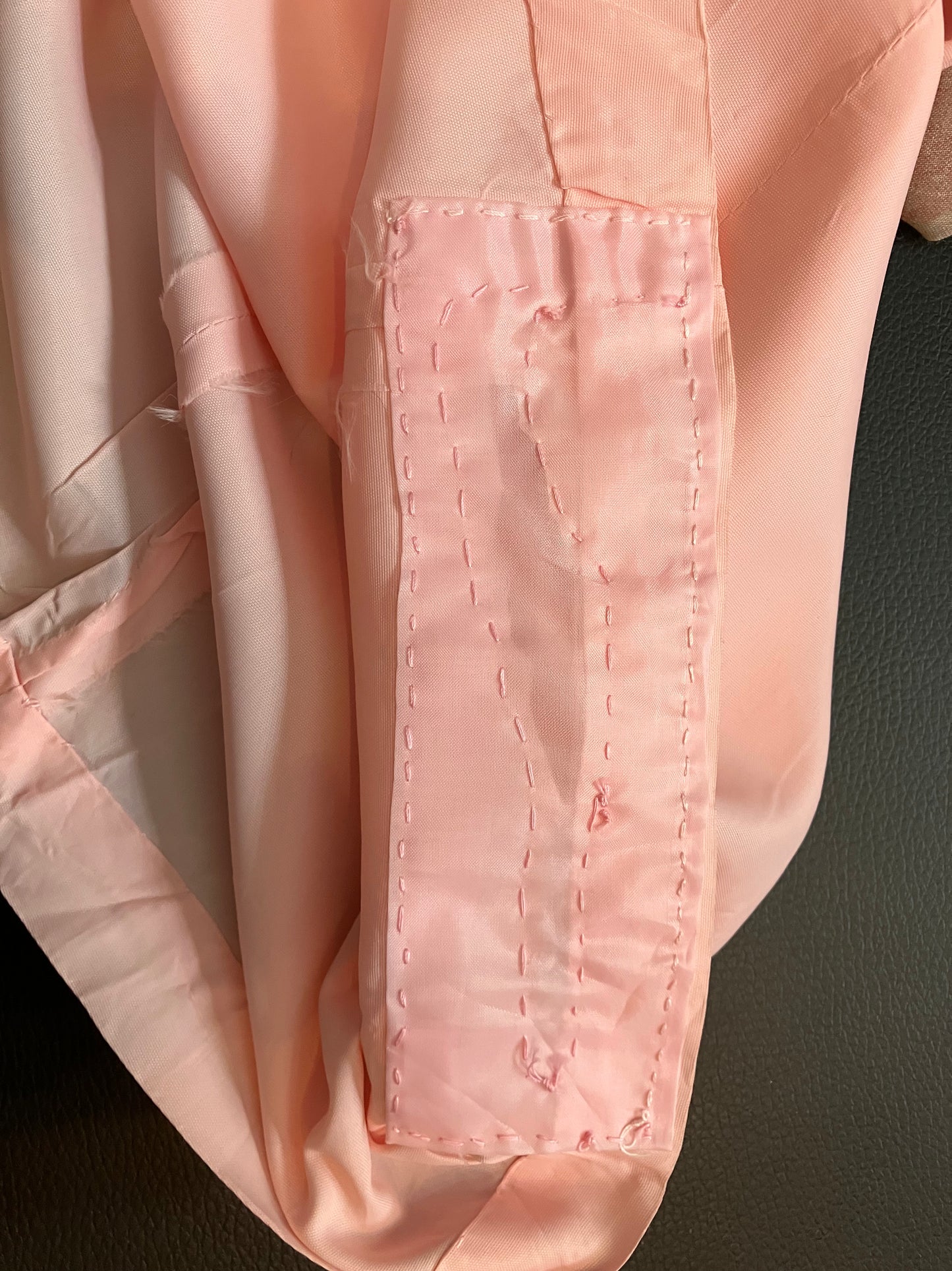 70's Vintage Phase II California Pink White Peter Pan Collar Prairie Maxi Dress