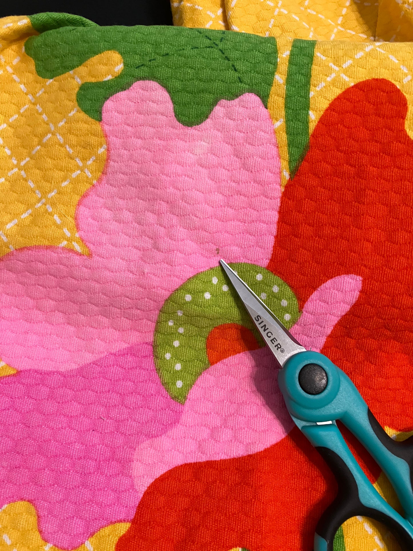 70's Vintage Malia Honolulu Yellow Red Pink Green Floral Hawaiian Halter Mini Sundress Dress