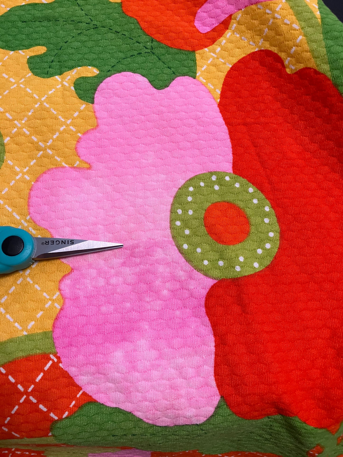 70's Vintage Malia Honolulu Yellow Red Pink Green Floral Hawaiian Halter Mini Sundress Dress