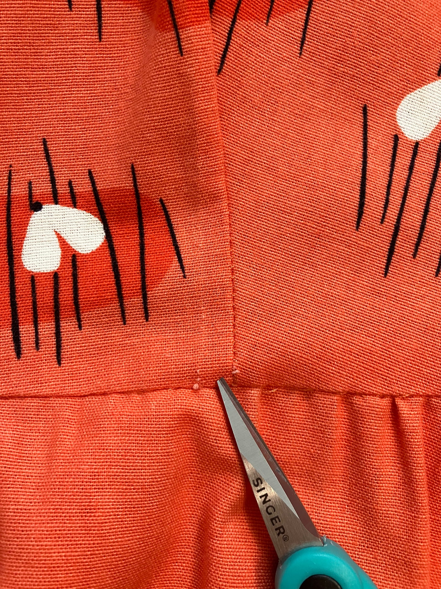 70's Vintage Malia Honolulu Liberty House Orange White Black Butterfly Hawaiian Midi Sundress Dress *ALTERED