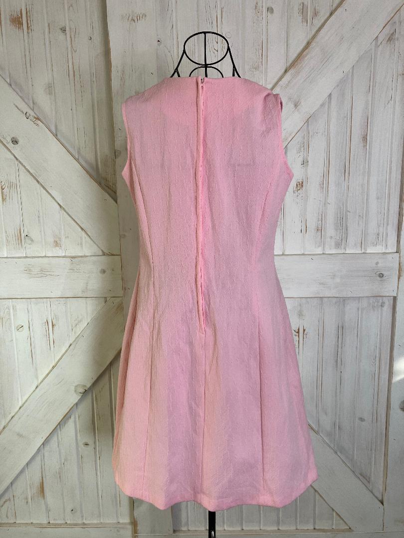 60's Vintage Pink Marsha Twiggy Scooter Mod Mini Dress